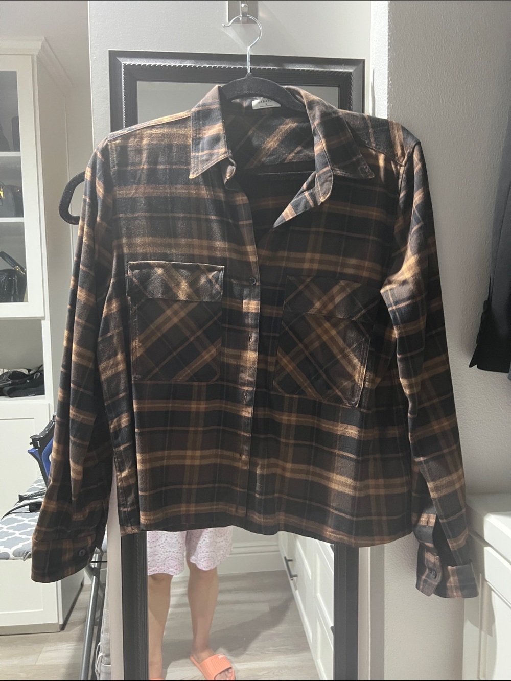 Babaton Aritzia Plaid Shirt Jacket - Casual Workwear, very cute,S, like new